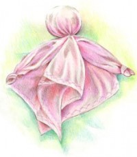 Dessin doudou en soie